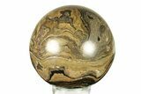 Polished Stromatolite (Greysonia) Sphere - Bolivia #264437-1